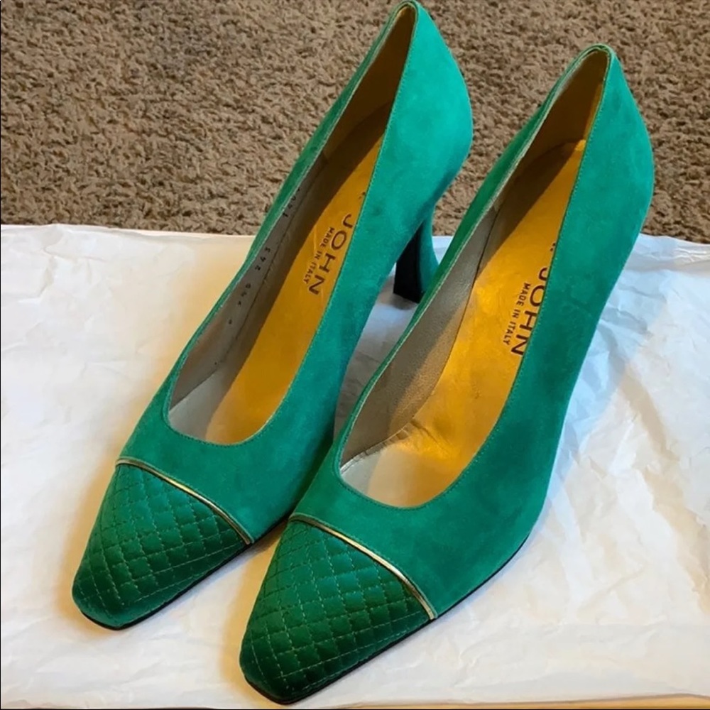 St. John Green shoes NEW!